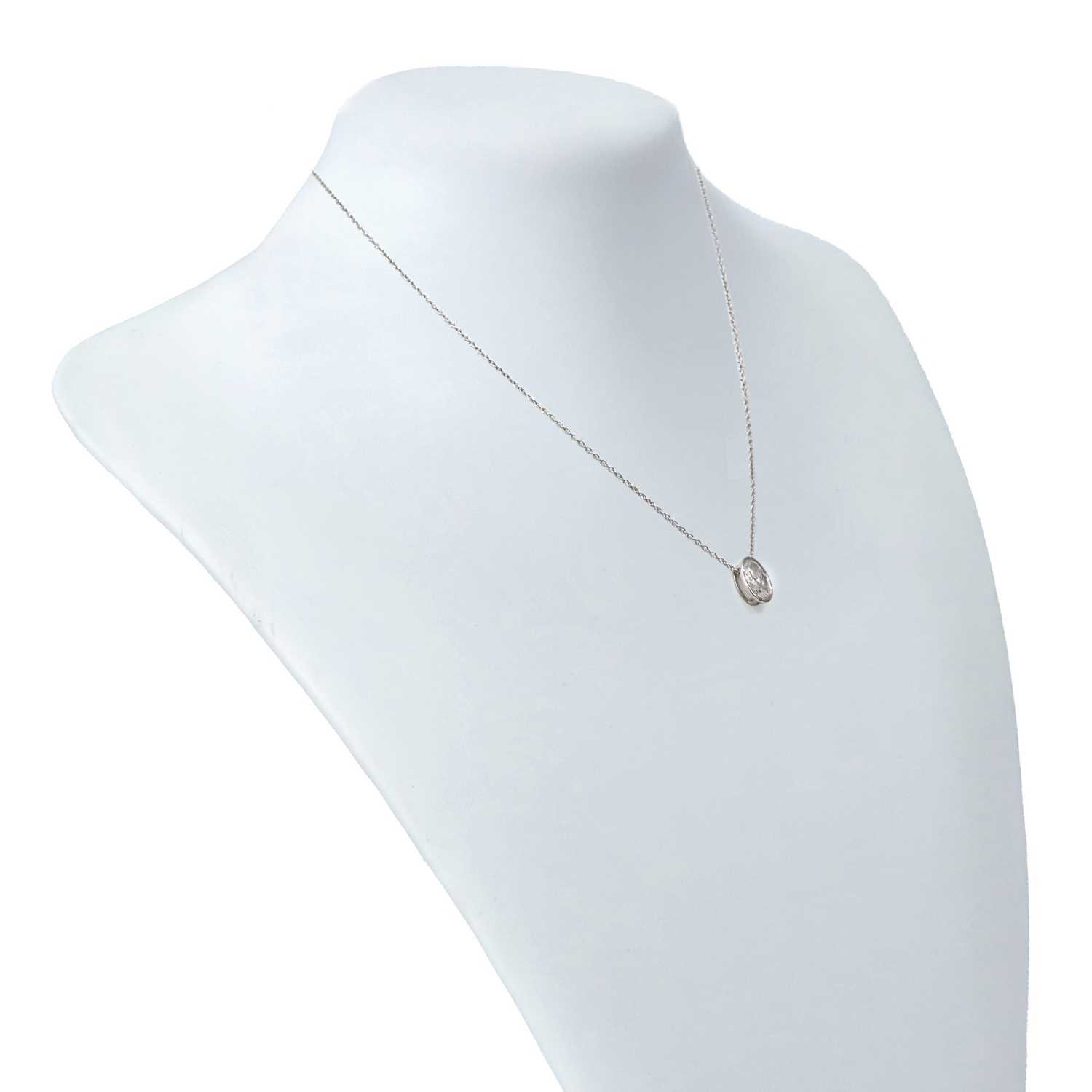 Lot 103 - 1.02CT Diamond Pendant With Chain